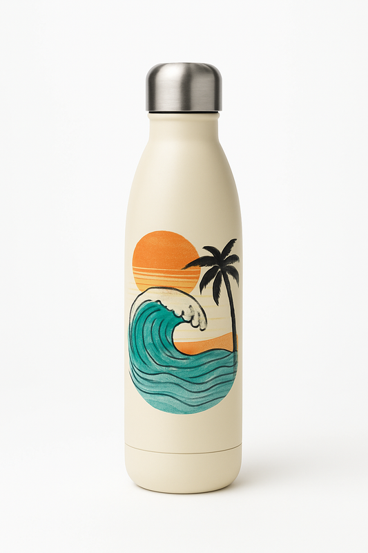 Stainless Steel Bottle – Ocean Wave Edition